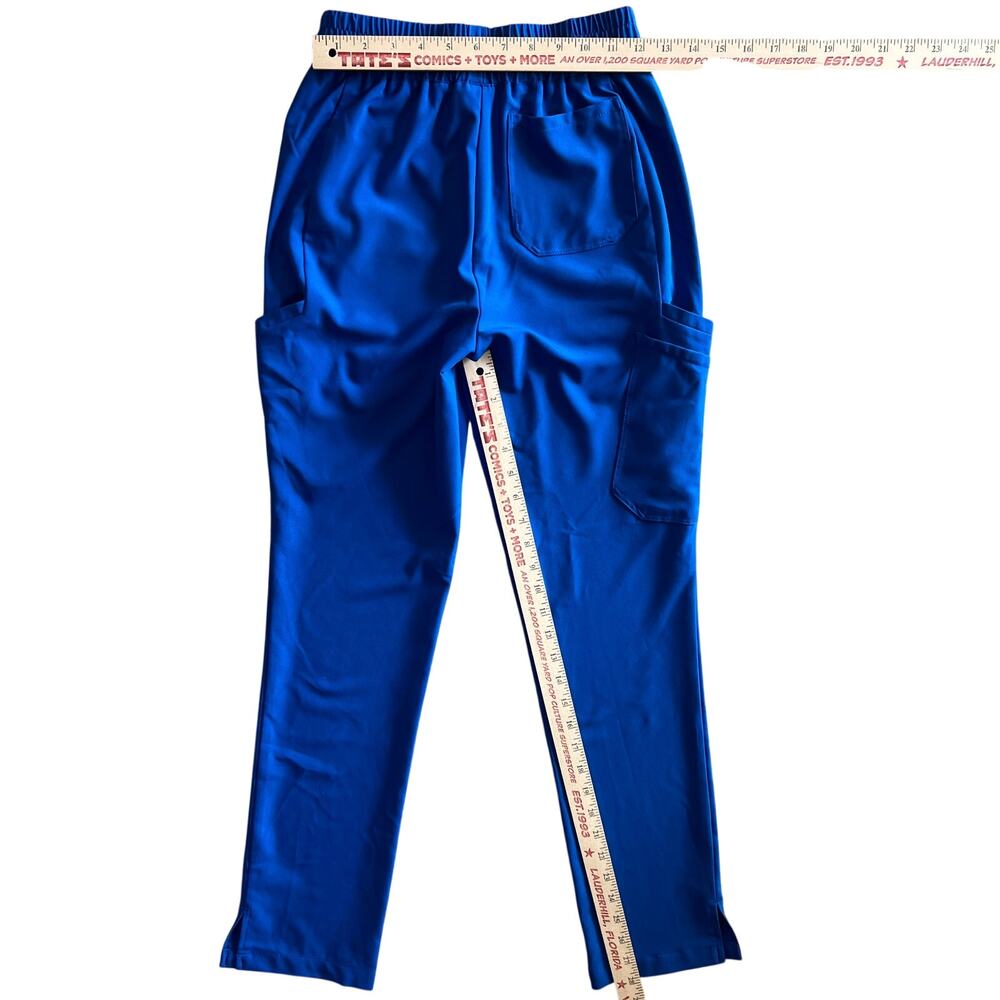 Grey’s Anatomy Evolve Scrub Pants XXS Royal Blue Stretch Cargo Jogger - Picture 14 of 16